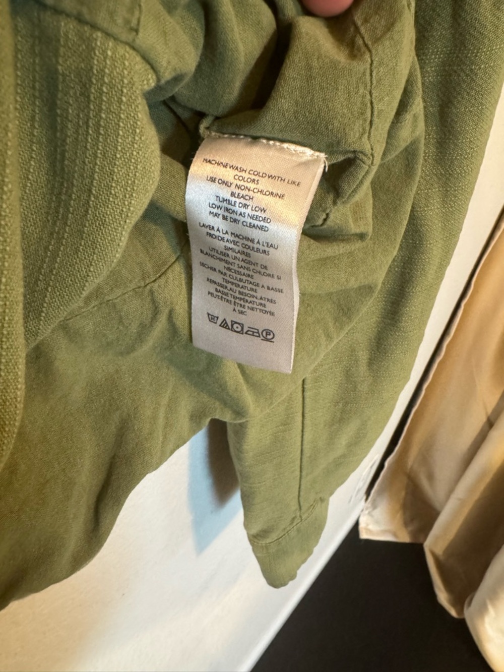 Free People Olive Green Utility Jacket Button Front - Picture 4 of 5